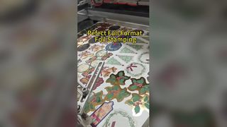 Горячее тиснение для рождественской бирки и декоративной наклейки | Праздничное тиснение фольгой на бумаге