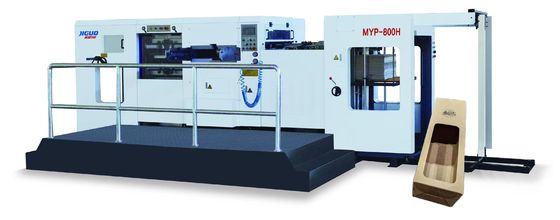 Купить JIGUO MYP-800H Automatic Die Cutting & Stripping Machine ,Sheet thickness	Corrugated board: ≤4mm Cardboard:0.1-3mm,Overall dimension:6400*3400*2000 mm online manufacture