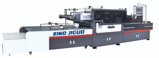 SINO JIGUO TC-1100Q Автоматическая машина для заправки окон с режущейся и режущейся машиной V Max. Рабочая скорость 15000s / h, плоская максимальная рабочая скорость 30000s / h