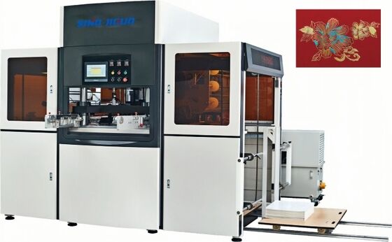 Точность штампования на горячей фольге ± 0,1 мм Автоматическая машина для штампования на горячей фольге для подарочных упаковочных коробок