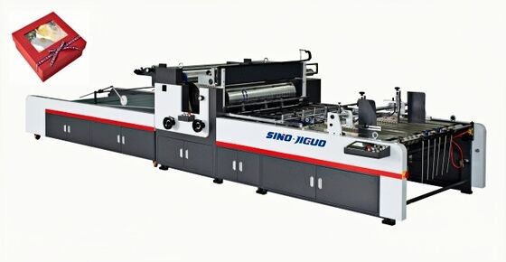 Автоматическая машина для заделки окон SINO JIGUO TC-1500A для гофрированного картона и картона | Размер: 6200×2300×1700мм